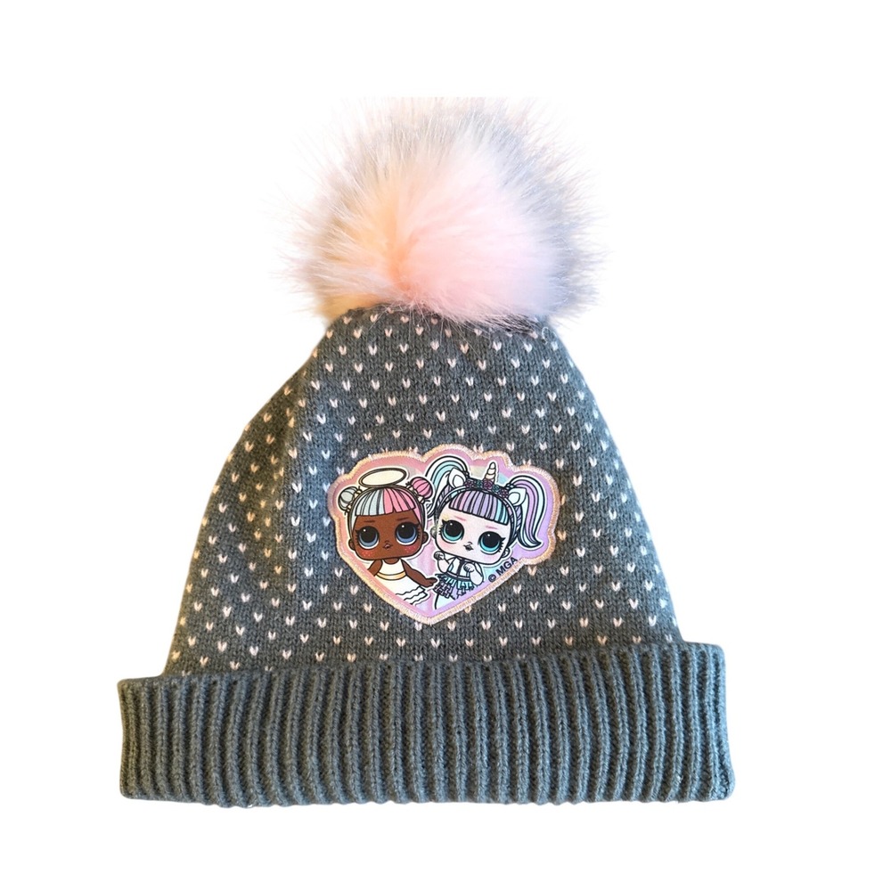 LOL Doll Winter Cap - Cute Knit Beanie with Pom Pom‎